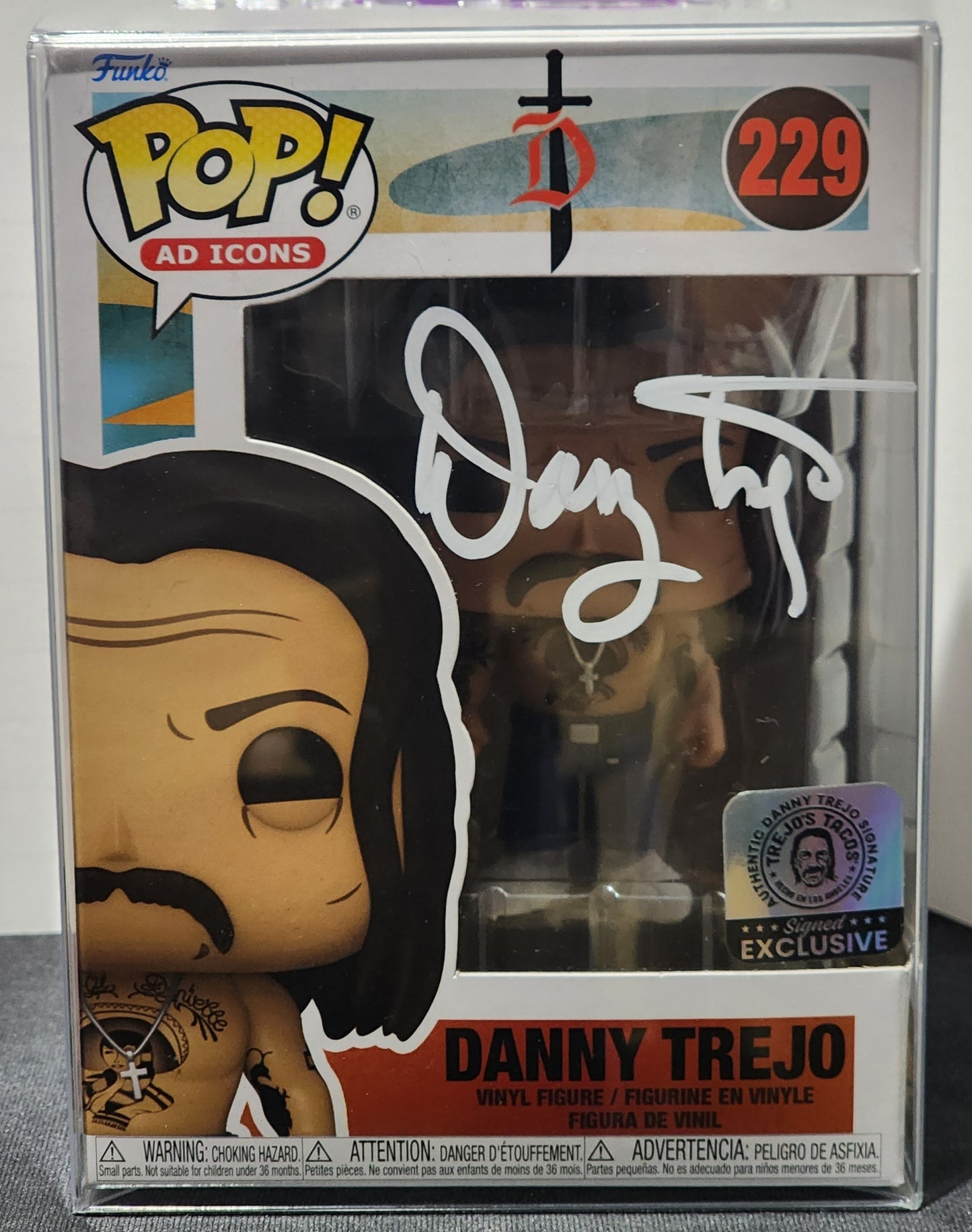 Danny Trejo Signed Funko pop From Trejo's Tacos