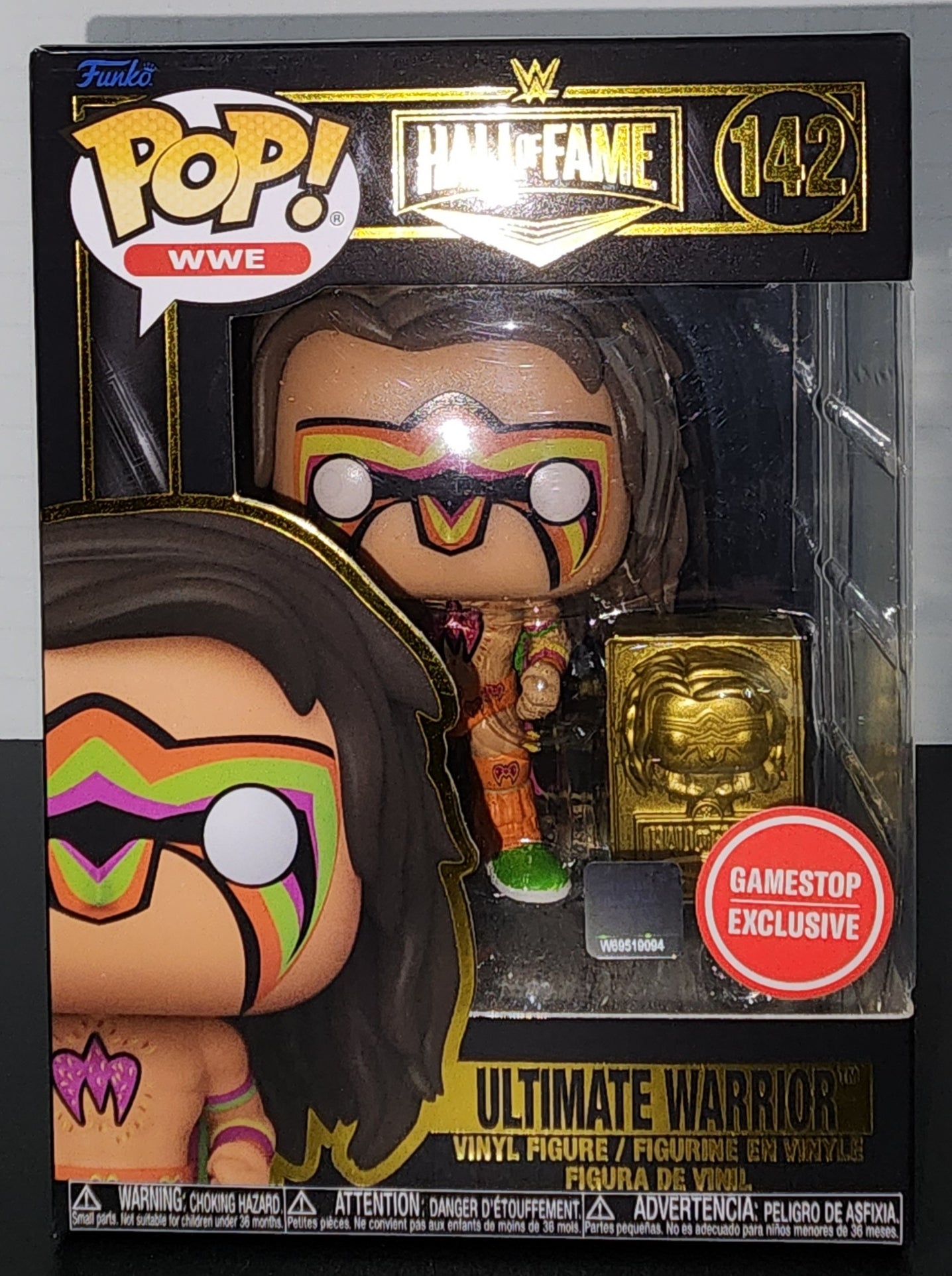 WWE Ultimate Warrior Funko Pop GameStop Exclusive 142