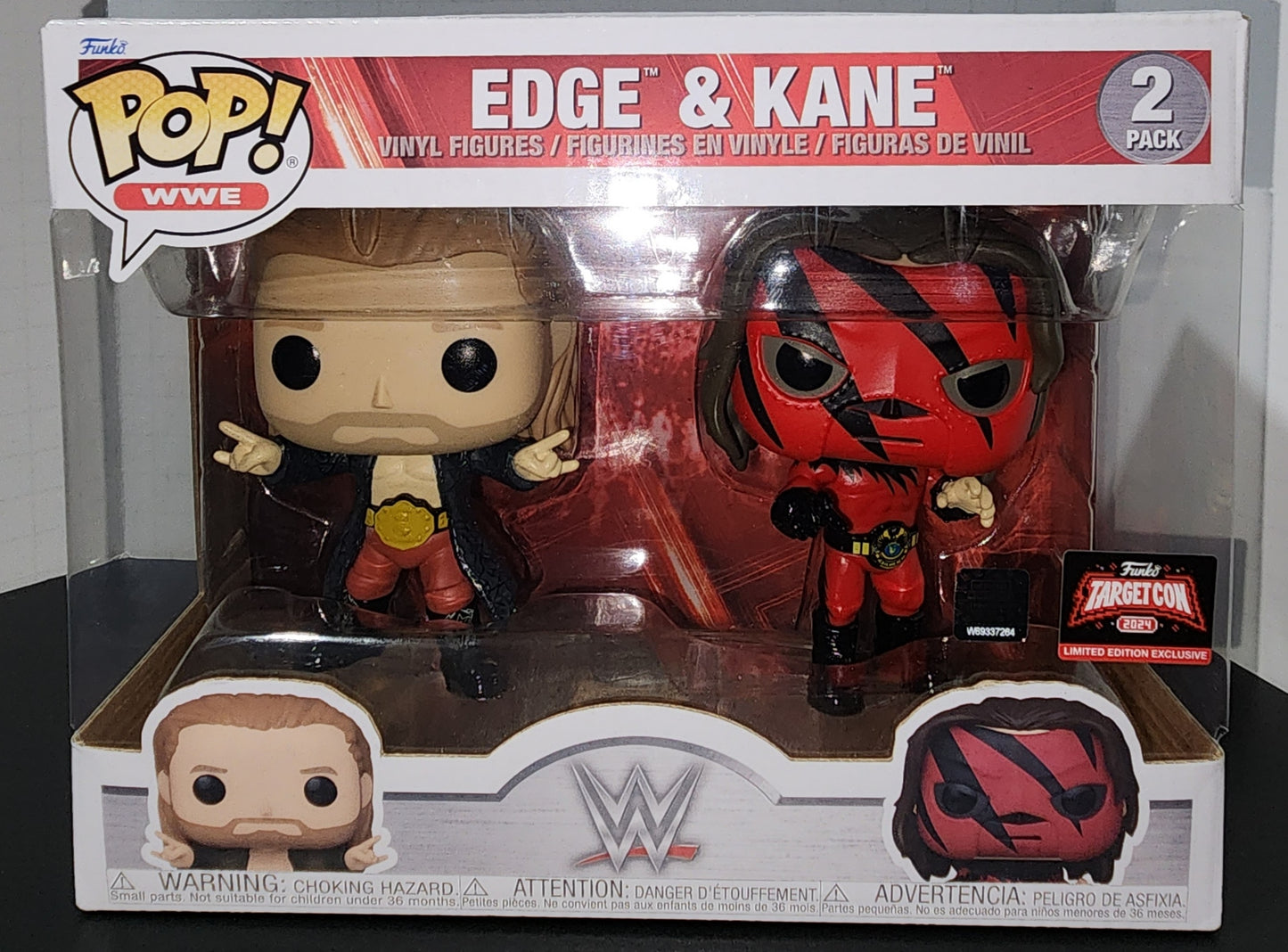 WWE Pop Edge And Kane 2 Pack Target Con exclusive 2024