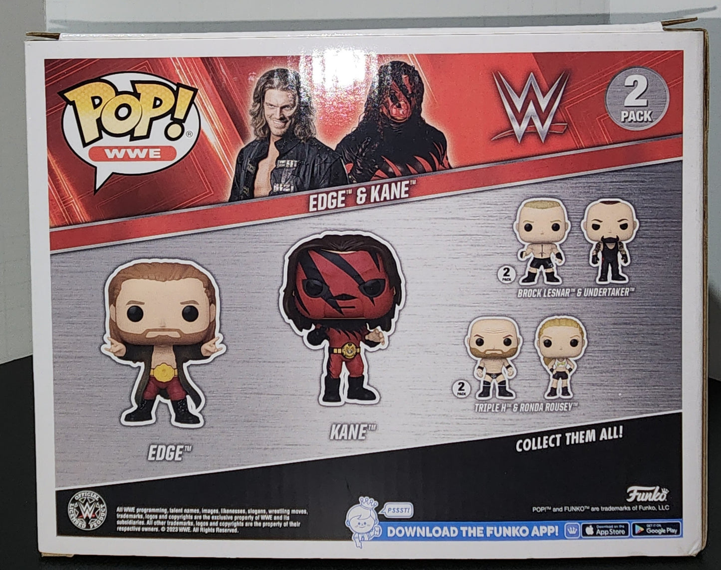 WWE Pop Edge And Kane 2 Pack Target Con exclusive 2024