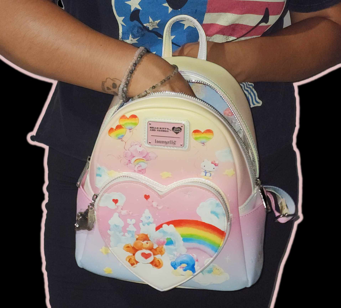 CARE BEARS X SANRIO EXCLUSIVE HELLO KITTY & FRIENDS CARE-A-LOT MINI BACKPACK