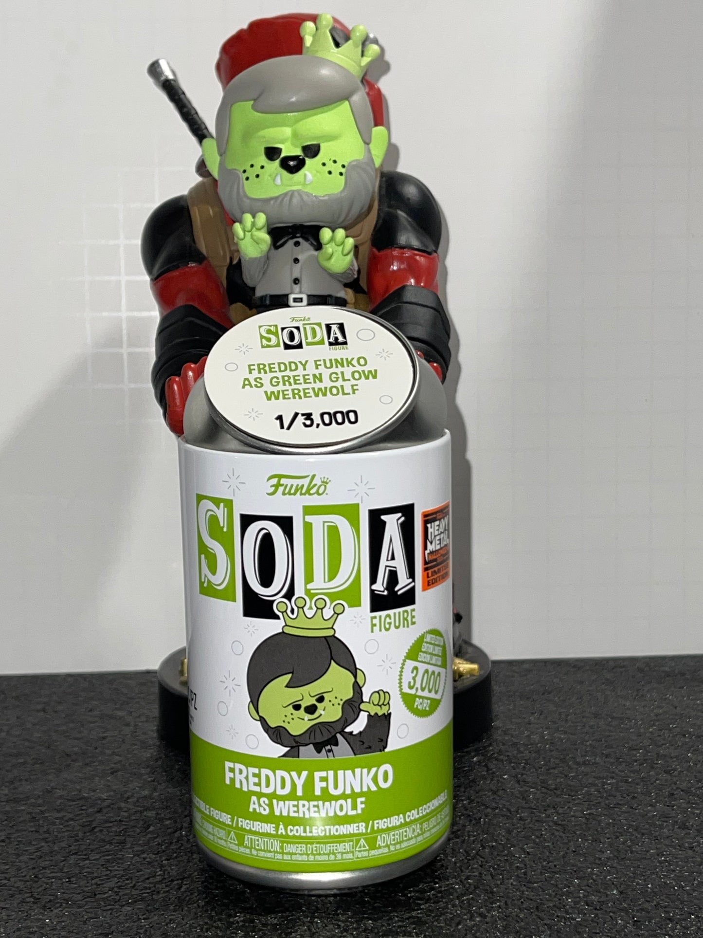 Freddy Funko as Green Glow Werewolf Soda