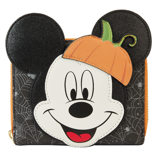 MICKEY MOUSE PUMPKINS ZIP AROUND WALLET