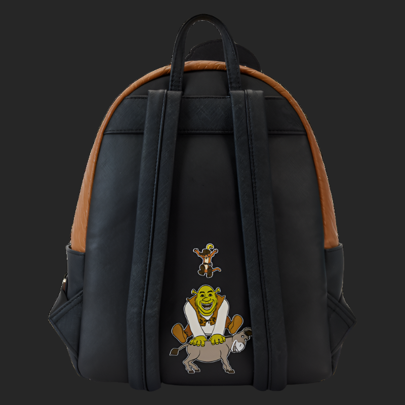 SHREK, DONKEY, & PUSS IN BOOTS TRIO EXCLUSIVE TRIPLE POCKET MINI BACKPACK