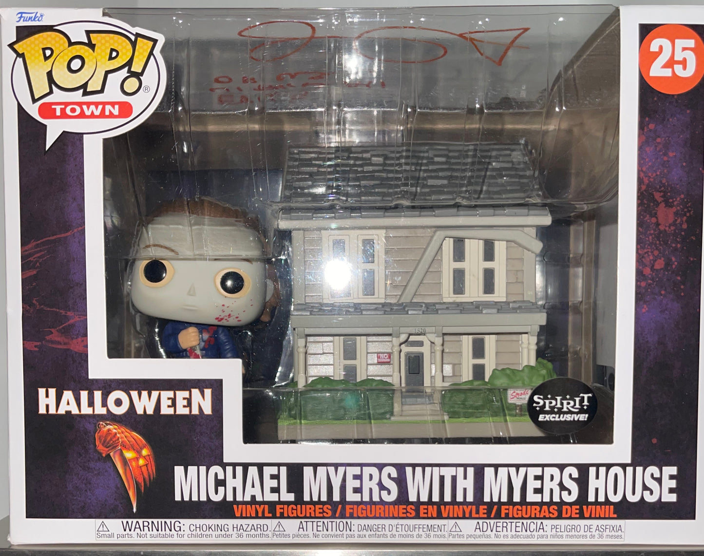 Michael Myers with house Signed by John Carpenter